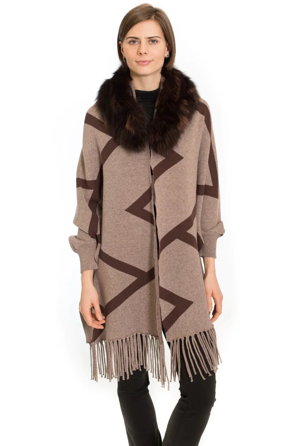 【送料&関税込】Fendi Fur Collar Cashmere Cape-coat Fendi Fur Collar Cashmere Cape Jacket – JOHNYCARRIBEAN